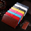 For TCL 20 Pro 5G idewei Crazy Horse Texture Horizontal Flip Leather Case with Holder & Card Slots & Wallet(Brown)