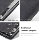 For Samsung Galaxy A22 5G CaseMe 013 Multifunctional Horizontal Flip Leather Case with Card Slot & Holder & Wallet(Black)