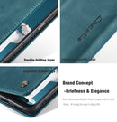 For Samsung Galaxy A22 5G CaseMe 013 Multifunctional Horizontal Flip Leather Case with Card Slot & Holder & Wallet(Blue)