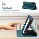 For Samsung Galaxy A22 5G CaseMe 013 Multifunctional Horizontal Flip Leather Case with Card Slot & Holder & Wallet(Blue)