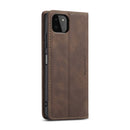 For Samsung Galaxy A22 5G CaseMe 013 Multifunctional Horizontal Flip Leather Case with Card Slot & Holder & Wallet(Coffee)