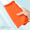 All-inclusive Silicone Shockproof Case with Holder For iPad 9.7 2018/2017 / Air 2 / Air / Pro 9.7 2016(Orange)