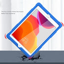 All-inclusive Silicone Shockproof Case with Holder For iPad 9.7 2018/2017 / Air 2 / Air / Pro 9.7 2016(Black)