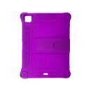 All-inclusive Silicone Shockproof Case with Holder For iPad Pro 12.9 2021 / 2020(Purple)