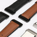 For Fitbit Versa 3 Leather + Silicone Watch Band(White)