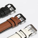 For Fitbit Versa 3 Leather + Silicone Watch Band(White)