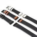 For Fitbit Versa 3 Leather + Silicone Watch Band(White)