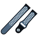 For Fitbit Versa 3 Two-color Silicone Watch Band(Black Grey)