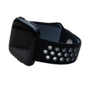 For Fitbit Versa 3 Two-color Silicone Watch Band(Black Grey)