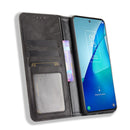 For TCL 20 5G / 20S / 20L / 20L+ Magnetic Buckle Retro Crazy Horse Texture Horizontal Flip Leather Case with Holder & Card Slots & Photo Frame(Black)