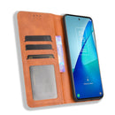 For TCL 20 5G / 20S / 20L / 20L+ Magnetic Buckle Retro Crazy Horse Texture Horizontal Flip Leather Case with Holder & Card Slots & Photo Frame(Brown)