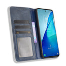 For TCL 20 5G / 20S / 20L / 20L+ Magnetic Buckle Retro Crazy Horse Texture Horizontal Flip Leather Case with Holder & Card Slots & Photo Frame(Blue)