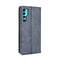 For TCL 20 Pro 5G Magnetic Buckle Retro Crazy Horse Texture Horizontal Flip Leather Case with Holder & Card Slots & Photo Frame(Blue)