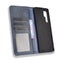 For TCL 20 Pro 5G Magnetic Buckle Retro Crazy Horse Texture Horizontal Flip Leather Case with Holder & Card Slots & Photo Frame(Blue)