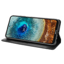 For Nokia X10 / X20 Magnetic Buckle Retro Crazy Horse Texture Horizontal Flip Leather Case with Holder & Card Slots & Photo Frame(Black)