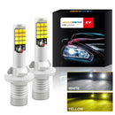 2 PCS V6 880 DC9-36V 30W 3000LM IP65 Car LED Double Color Fog Light with 30LEDs SMD-2525 Lamp