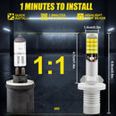 2 PCS V6 880 DC9-36V 30W 3000LM IP65 Car LED Double Color Fog Light with 30LEDs SMD-2525 Lamp