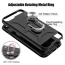 War-god Armor TPU + PC Shockproof Magnetic Protective Case with Ring Holder For iPhone 8 / 7 / SE 2020(Deep Green)