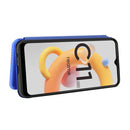 For OPPO Realme C11 2021 Carbon Fiber Texture Magnetic Horizontal Flip TPU + PC + PU Leather Case with Card Slot(Blue)