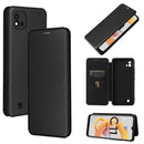 For OPPO Realme C11 2021 Carbon Fiber Texture Magnetic Horizontal Flip TPU + PC + PU Leather Case with Card Slot(Black)
