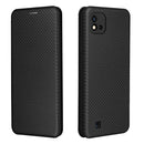 For OPPO Realme C11 2021 Carbon Fiber Texture Magnetic Horizontal Flip TPU + PC + PU Leather Case with Card Slot(Black)