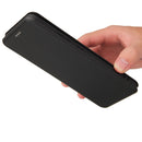 For OPPO Realme C11 2021 Carbon Fiber Texture Magnetic Horizontal Flip TPU + PC + PU Leather Case with Card Slot(Black)