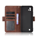 For OPPO Realme C11 2021 / C20 / C20A Skin Feel Calf Pattern Horizontal Flip Leather Case with Holder & Card Slots & Photo Frame(Brown)