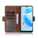 For OPPO Realme C11 2021 / C20 / C20A Skin Feel Calf Pattern Horizontal Flip Leather Case with Holder & Card Slots & Photo Frame(Brown)