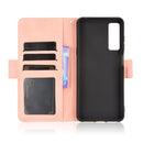 For TCL 20 5G / 20S Skin Feel Calf Pattern Horizontal Flip Leather Case with Holder & Card Slots & Photo Frame(Pink)