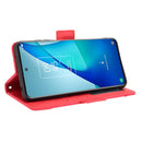For TCL 20 5G / 20S Skin Feel Calf Pattern Horizontal Flip Leather Case with Holder & Card Slots & Photo Frame(Red)