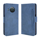 For Nokia X10 / X20 Skin Feel Calf Pattern Horizontal Flip Leather Case with Holder & Card Slots & Photo Frame(Blue)