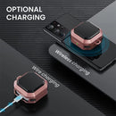 Wireless Earphones Thunder Battlegear Anti-fall Protective Case with Hook Up For Samsung Galaxy Buds Live / Buds 2 Pro(Pink)