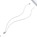S925 Sterling Silver Zircon Ship Anchor Women Nacklace Jewelry