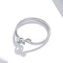 S925 Sterling Silver Musical Note Women Ring, Size:6