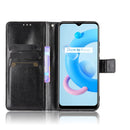 For OPPO Realme C11 2021 / Realme C20 / Realme C20A Crazy Horse Texture Horizontal Flip Leather Case with Holder & Card Slots & Lanyard(Black)