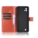 For OPPO Realme C11 2021 / Realme C20 / Realme C20A Crazy Horse Texture Horizontal Flip Leather Case with Holder & Card Slots & Lanyard(Brown)