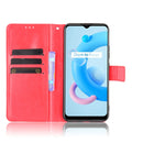 For OPPO Realme C11 2021 / Realme C20 / Realme C20A Crazy Horse Texture Horizontal Flip Leather Case with Holder & Card Slots & Lanyard(Red)