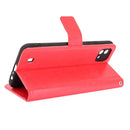 For OPPO Realme C11 2021 / Realme C20 / Realme C20A Crazy Horse Texture Horizontal Flip Leather Case with Holder & Card Slots & Lanyard(Red)