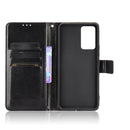 For vivo V21 4G / 5G Crazy Horse Texture Horizontal Flip Leather Case with Holder & Card Slots & Lanyard(Black)