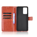 For vivo V21 4G / 5G Crazy Horse Texture Horizontal Flip Leather Case with Holder & Card Slots & Lanyard(Brown)