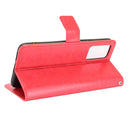 For vivo V21 4G / 5G Crazy Horse Texture Horizontal Flip Leather Case with Holder & Card Slots & Lanyard(Red)