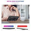 For Google Pixel 5a 5G Shockproof TPU + PC Protective Case with 360 Degree Rotating Holder(Black)