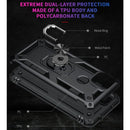 For Google Pixel 5a 5G Shockproof TPU + PC Protective Case with 360 Degree Rotating Holder(Black)