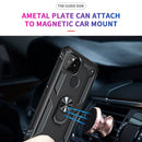 For Google Pixel 5a 5G Shockproof TPU + PC Protective Case with 360 Degree Rotating Holder(Black)