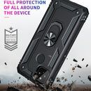 For Google Pixel 5a 5G Shockproof TPU + PC Protective Case with 360 Degree Rotating Holder(Black)