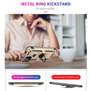 For Google Pixel 5a 5G Shockproof TPU + PC Protective Case with 360 Degree Rotating Holder(Gold)