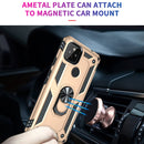 For Google Pixel 5a 5G Shockproof TPU + PC Protective Case with 360 Degree Rotating Holder(Gold)