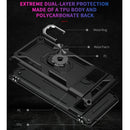 For Google Pixel 6 Pro Shockproof TPU + PC Protective Case with 360 Degree Rotating Holder(Black)