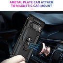 For Google Pixel 6 Pro Shockproof TPU + PC Protective Case with 360 Degree Rotating Holder(Black)