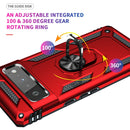 For Google Pixel 6 Pro Shockproof TPU + PC Protective Case with 360 Degree Rotating Holder(Red)